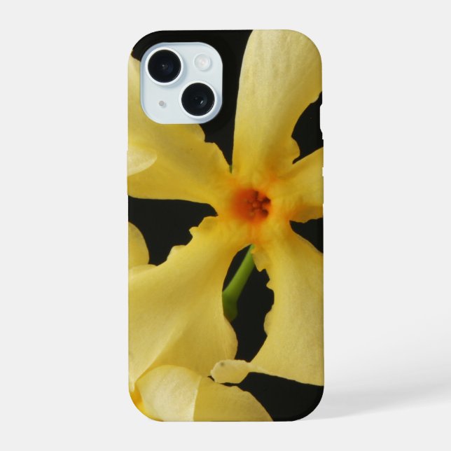 Coque iPhone 15 Fleur de jasmin étoile ipha (Verso)