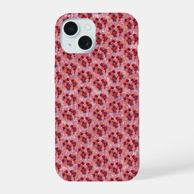 Coque iPhone 15 Fleurs (Verso)