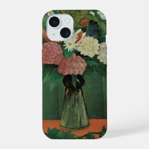 Coque iPhone 15 Fleurs avec du lierre par Henri Rousseau, Floral V