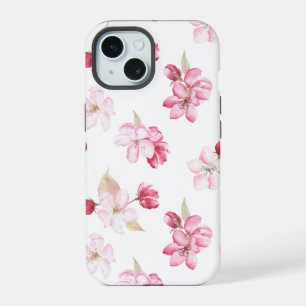 Coque iPhone 15 Fleurs de pommier motif sans couture floral