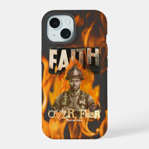 Coque iPhone 15 Foi sur la peur d'un pompier chrétien