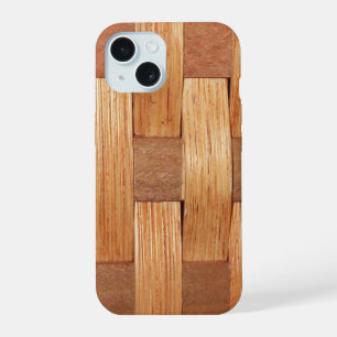 Coque iPhone 15 Fond de panier tressé