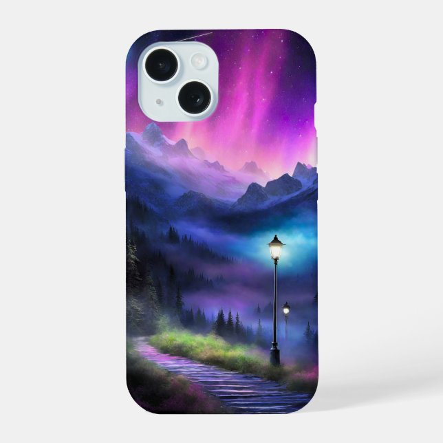 Coque iPhone 15 Forêt enchantée (Verso)