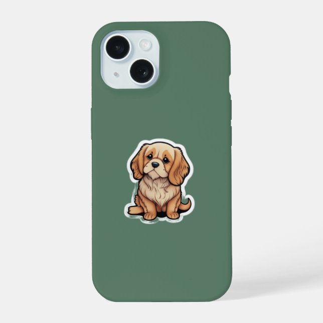 Coque iPhone 15 Forever Young Golden Retriever Memorial iPhone (Verso)