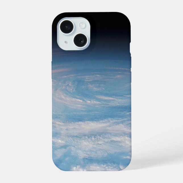 Coque iPhone 15 Formation De Nuages Circulaires Sur L'Océan Pacifi (Verso)