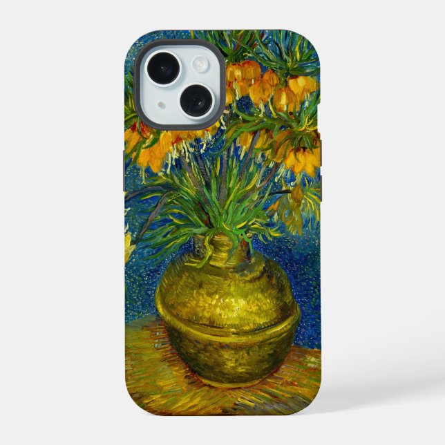 Coque iPhone 15 Fritillaires impériales de Van Gogh  (Verso)