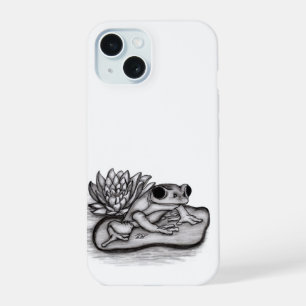 Coque iPhone 15 Froggy avec Lotus Flower