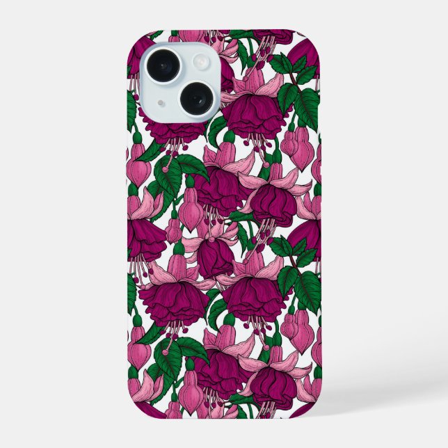 Coque iPhone 15 Fuchsia (Verso)