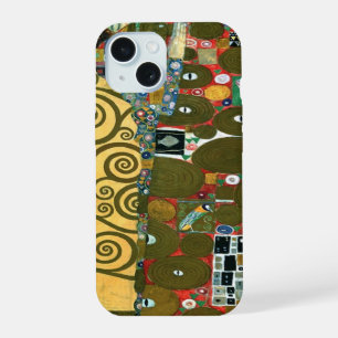 Coque iPhone 15 Fulfillment aka The Embrace par Gustav Klimt