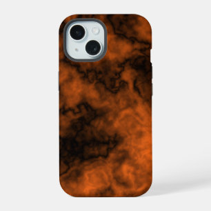 Coque iPhone 15 Fumée orange et noire