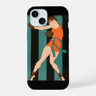 Coque iPhone 15 Future au Féminin Boxe Image Audacieuse