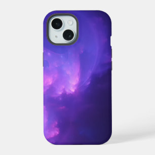 Coque iPhone 15 galaxie violette