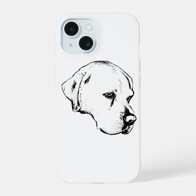Coque iPhone 15 Garde de profil discret (Verso)