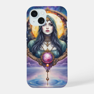 Coque iPhone 15 Gardienne de rêves liée à la lune – Gardienne de l