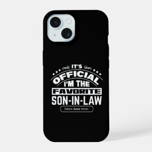 Coque iPhone 15 Gendre préféré personnalisé officiel drôle de fami