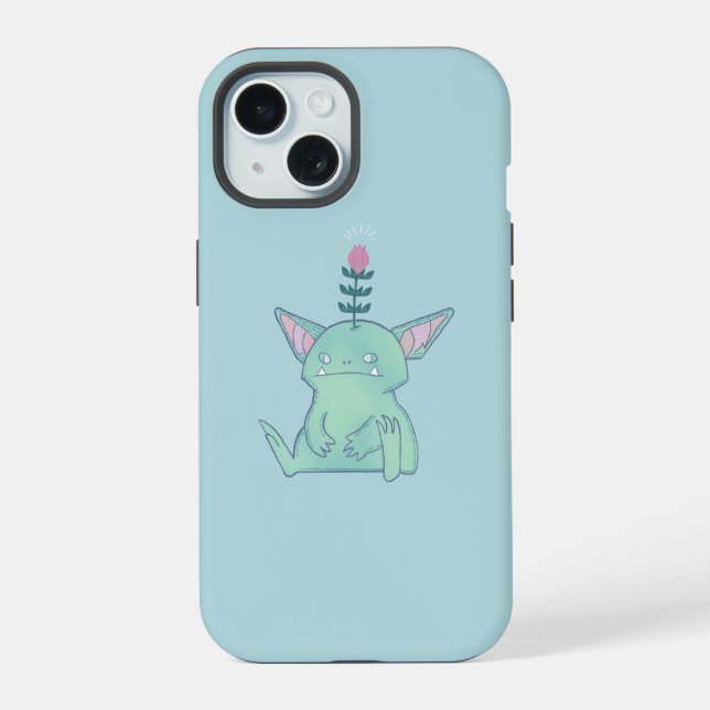 Coque iPhone 15 Gérald le Gobelin | Créature Fantastique Mignonne  (Verso)
