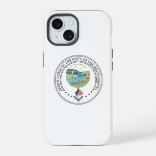 Coque iPhone 15 Gîte de franc-maçonnerie de l'état du Dakota du Su