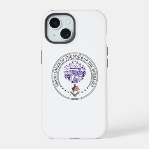 Coque iPhone 15 Gîte de franc-maçonnerie de l'état du Nebraska