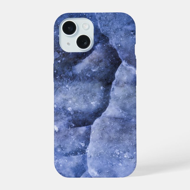Coque iPhone 15 Glace Bleue (Verso)