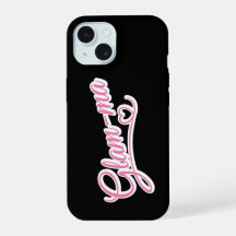 Glamma blanc/rose sur noir