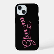 Glamma rose sur noir