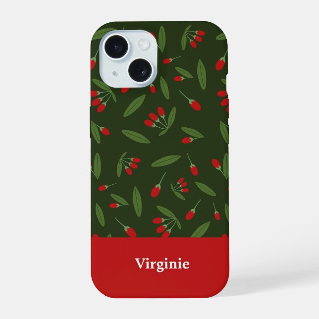 Coque iPhone 15 Goji Motif (Verso)