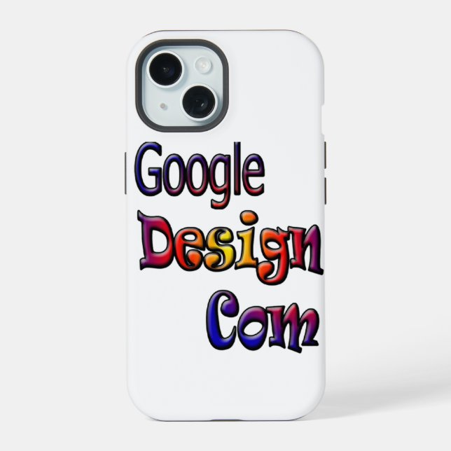 Coque iPhone 15 Google Design (Verso)
