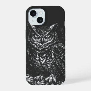 Coque iPhone 15 Grand-duc d'Amérique — par BurnsInHell
