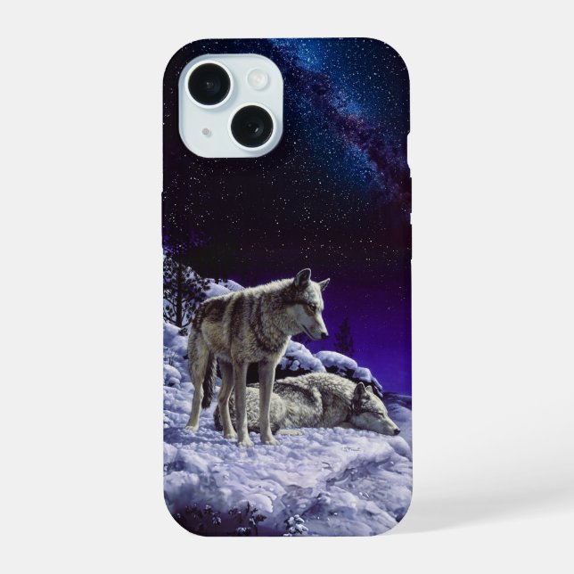 Coque iPhone 15 Gray Wolves (Verso)