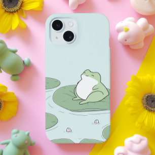 Coque iPhone 15 Grenouille mignonne minimale