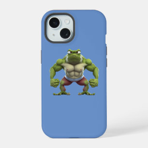 Coque iPhone 15 Grenouille Musclée, Grenouille Musclée de Musculat