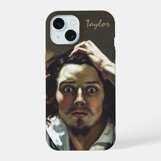 Coque iPhone 15 Gustave Courbet Le Désespéré – Personnalisable (Verso)