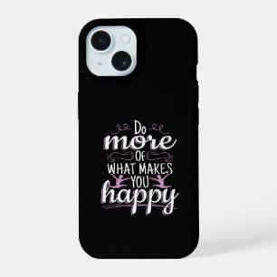 Coque iPhone 15 Gymnastique Féminine - Citation Motivante et Heure