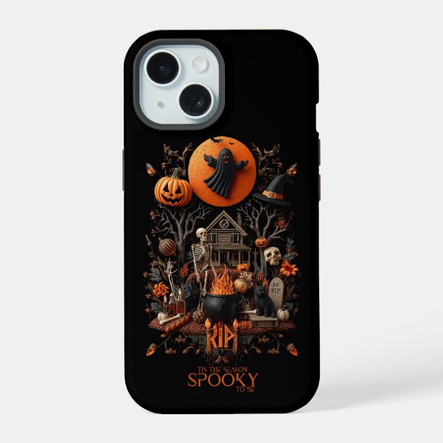 Coque iPhone 15 halloween (Verso)