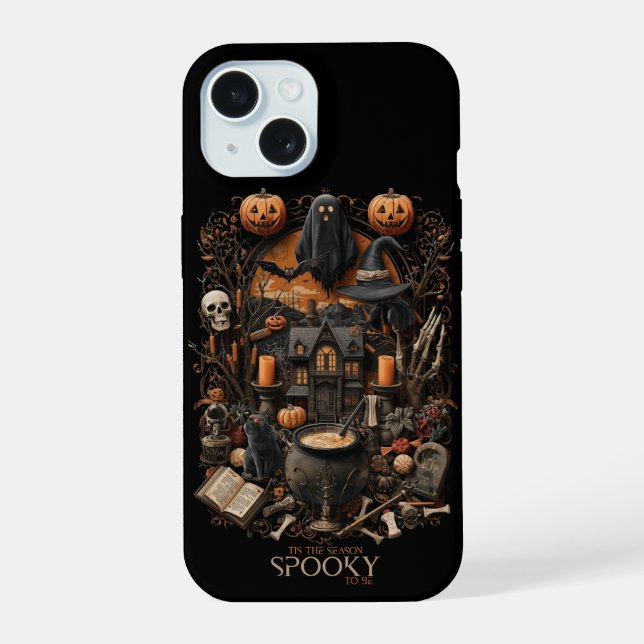 Coque iPhone 15 halloween (Verso)