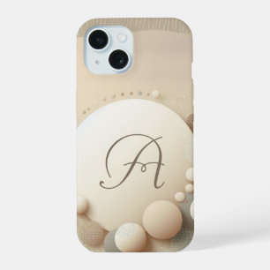 Coque iPhone 15 Harmonie de sphère monogrammée