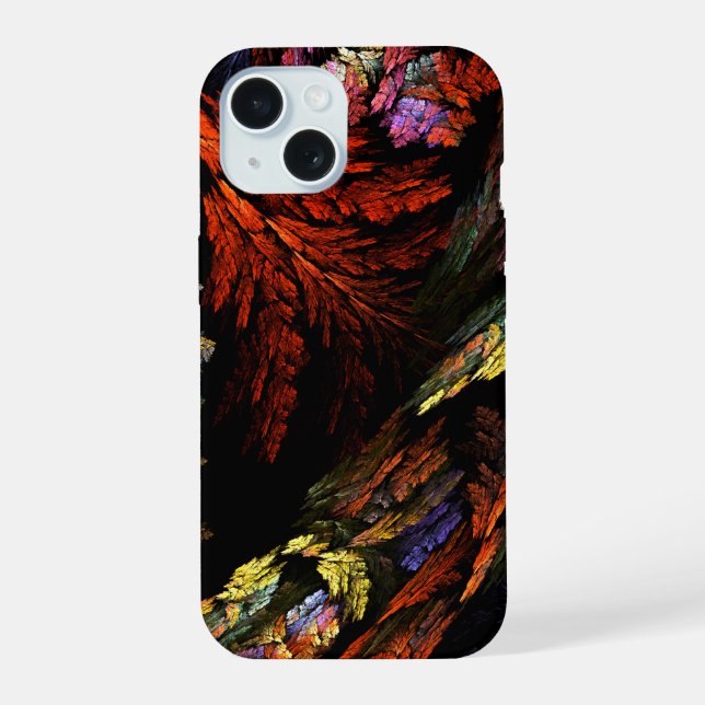 Coque iPhone 15 Harmonie des couleurs Art Abstrait (Verso)