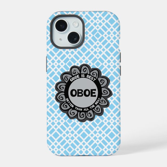 Coque iPhone 15 Hautbois est le meilleur (Verso)