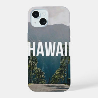 Coque iPhone 15 Hawaii Tropical Palm Trees Aesthetic