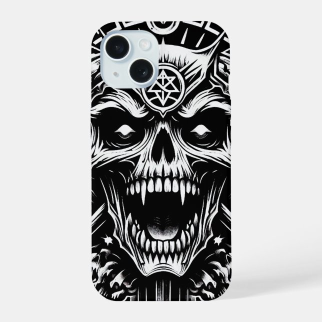 Coque iPhone 15 Heavy metal (Verso)