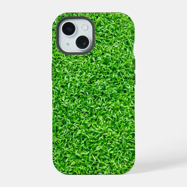 Coque iPhone 15 Herbe verte (Verso)