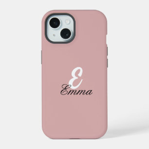 Coque iPhone 15 Housse de protection personnalisable couleur unie
