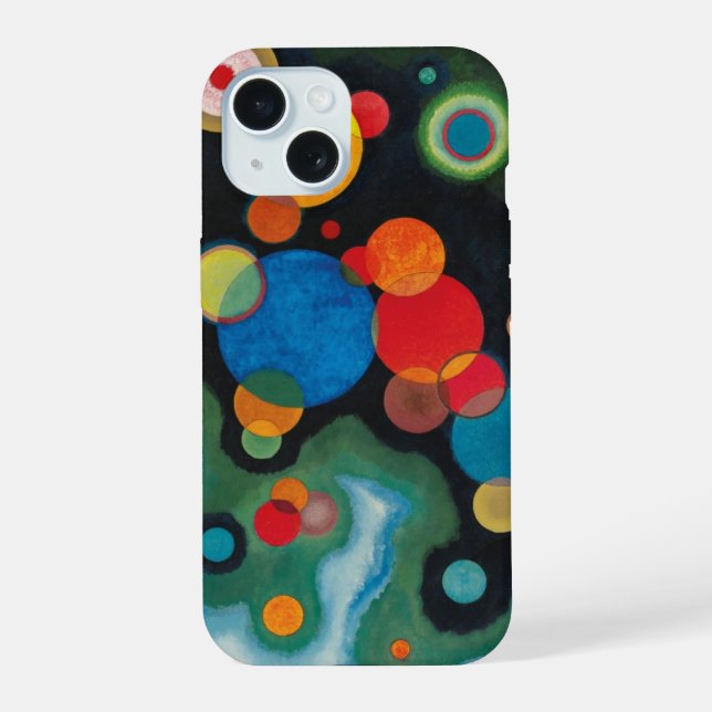 Coque iPhone 15 Huile Abstraite de Kandinsky Deepened Impulse sur  (Verso)