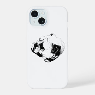 Coque iPhone 15 Humeur Chaleureuse Bouledogue