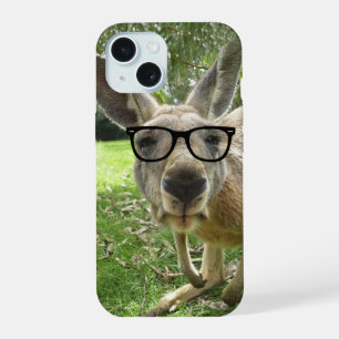 Coque iPhone 15 Humour animalier sur un kangourou australien amusa