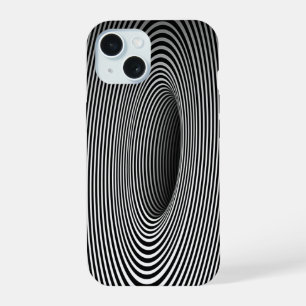 Coque iPhone 15 Illusion optique à trou noir Personnalisé