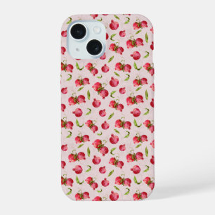 Coque iPhone 15 Illustration botanique de grenade dessinée à la ma