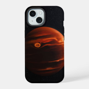 Coque iPhone 15 Illustration de l'exoplanète Vhs 1256 B et de ses