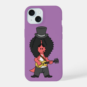 Coque iPhone 15 Illustration d'un Allosaurus habillé en rock star