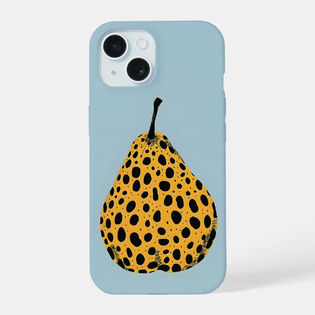 Coque iPhone 15 image de poitrine léopard (Verso)